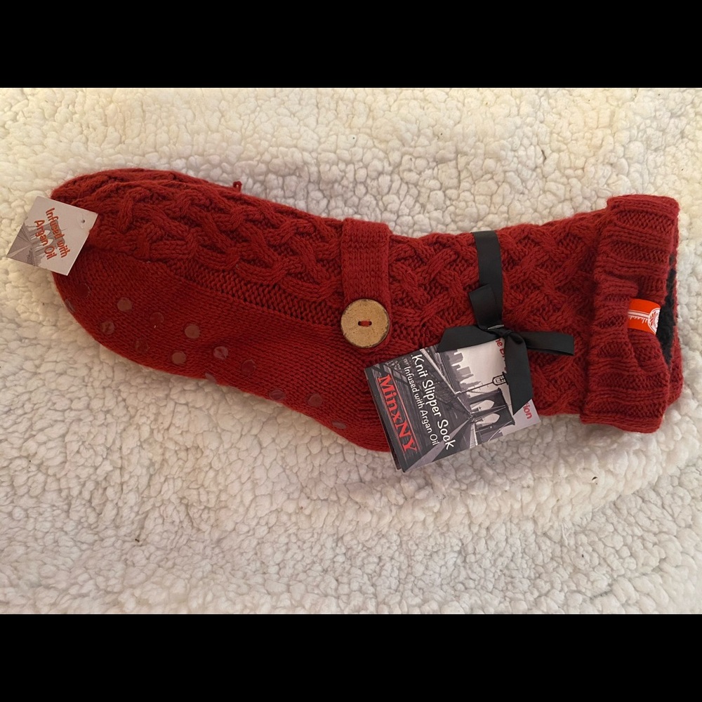 MinxNY knit slipper socks